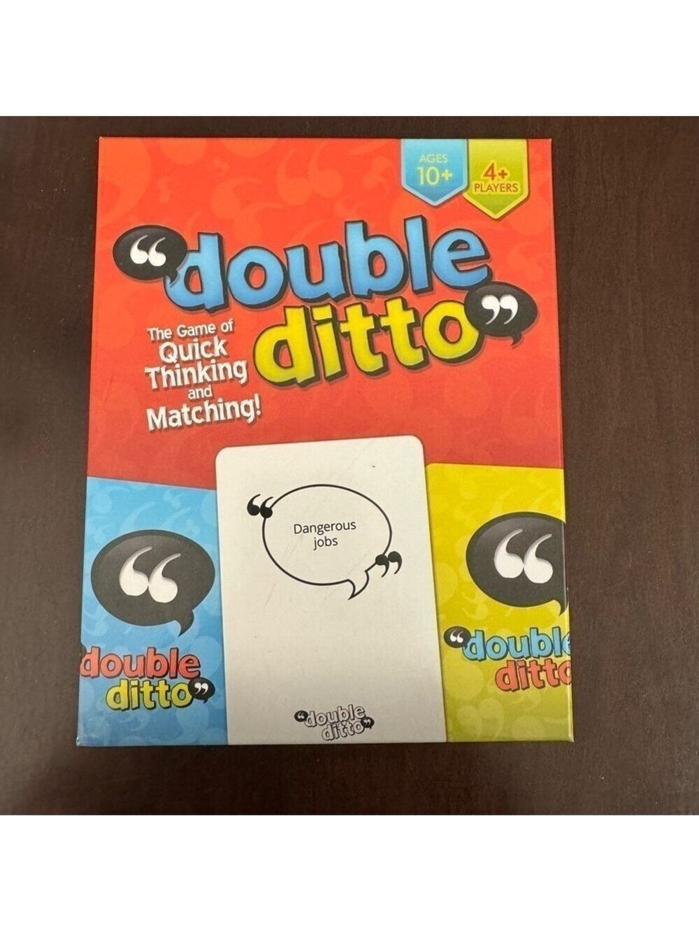 "Double Ditto" The Game of Quick Thinking and Matching Board Game. Ages 10+